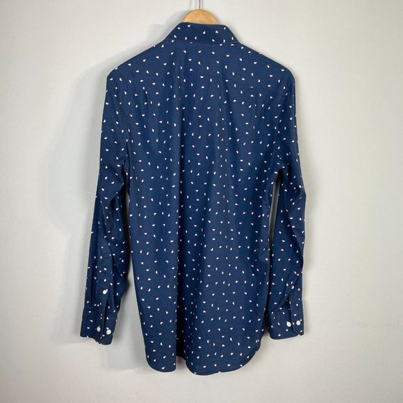 Bonobos Shirt Mens 16x35 Slim Fit Button Down Fruit Slice Long Sleeve Stretch - Picture 4 of 9